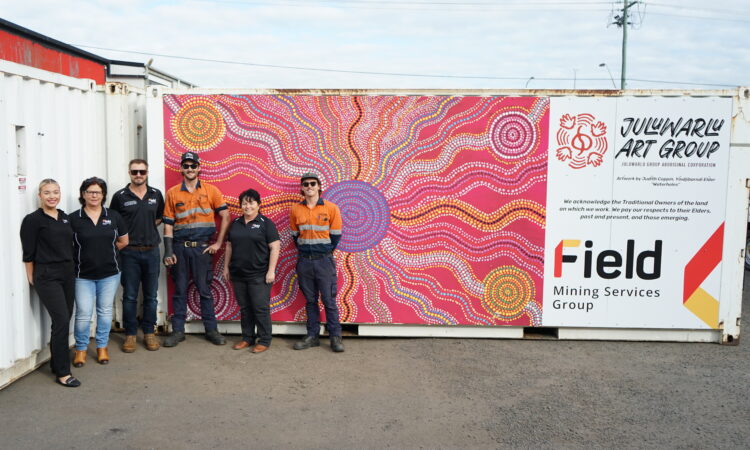 ‘Waterholes’ by Yindjibarndi (Pilbara Region) elder Judith Coppin